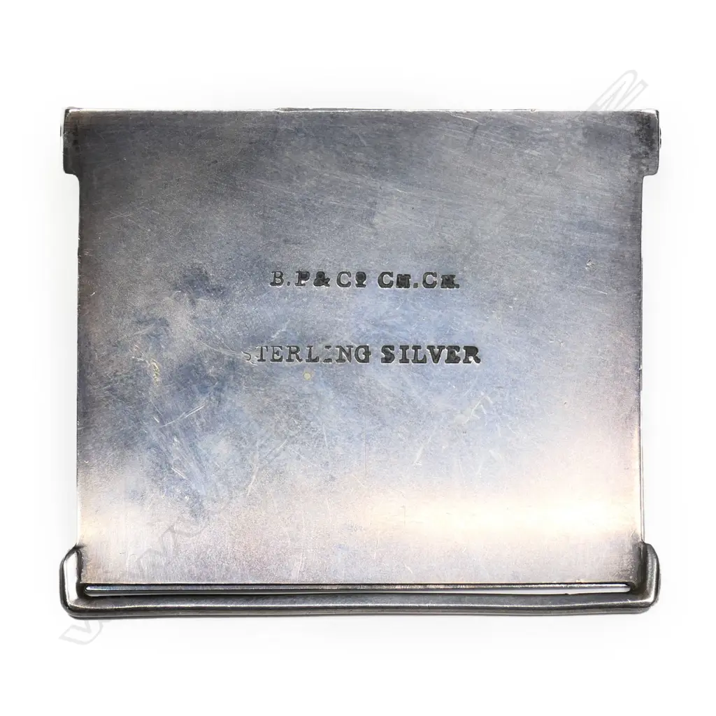 B. Petersen & Co. (Christchurch) silver belt buckle, Image 1++